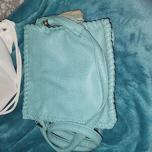 Big Buddha turquoise purse